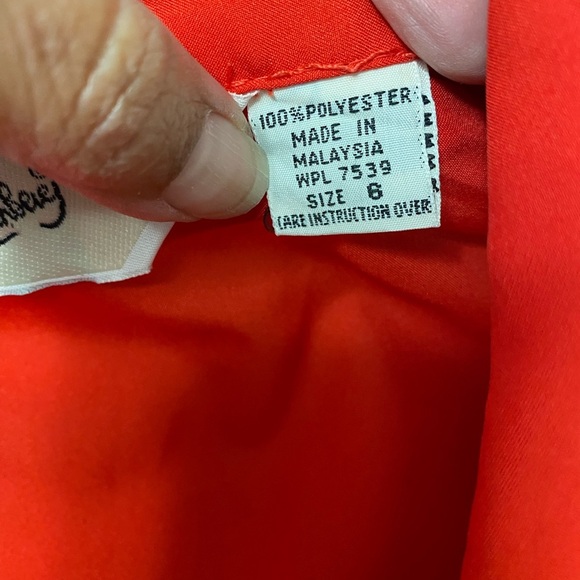 -Diane Von Furstenberg Red military style blouse size 6 - Picture 6 of 7